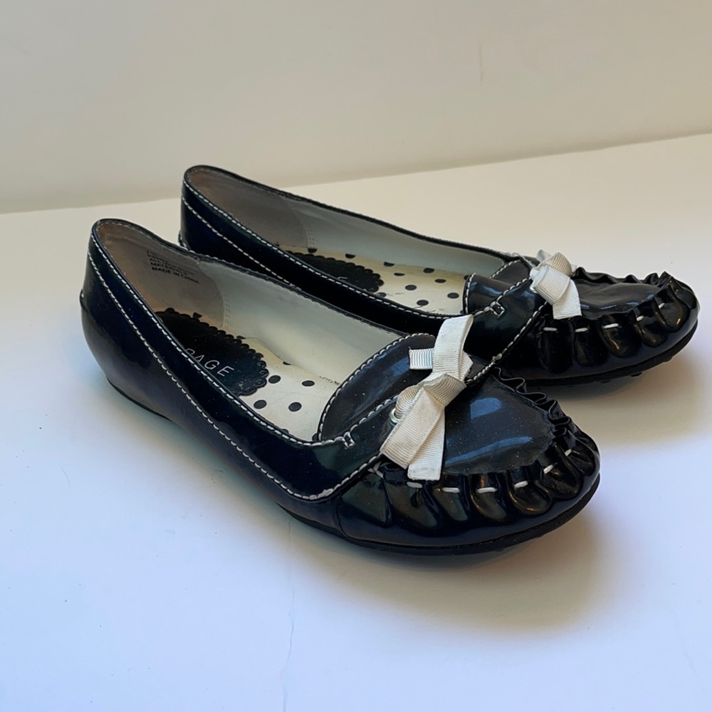 Rampage Women’s Flats Size 7.5 Black Patent